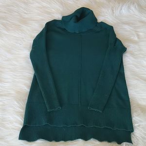 Blue/green turtleneck sweater size S